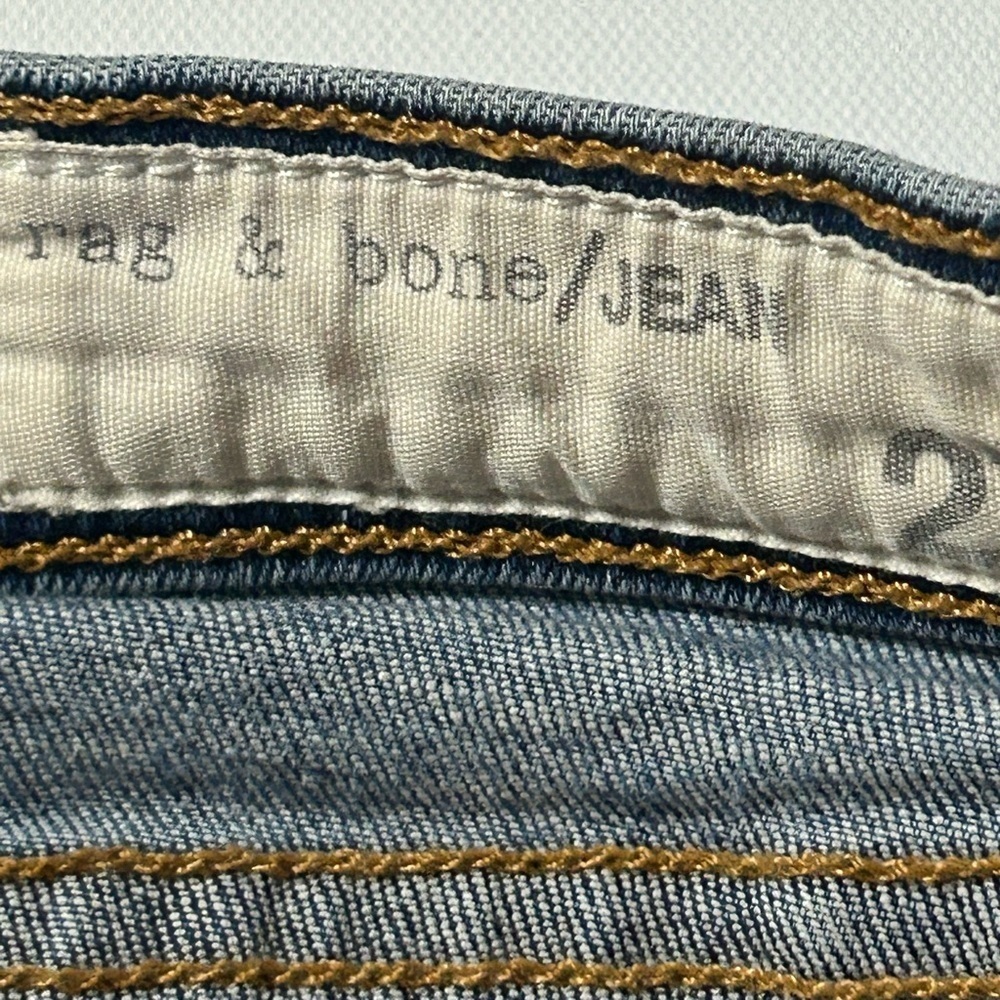 Rag & Bone Sz 27 Denim Jeans Skinny Pockets Brimfield Wash W1502K520 Made In USA - Picture 2 of 15